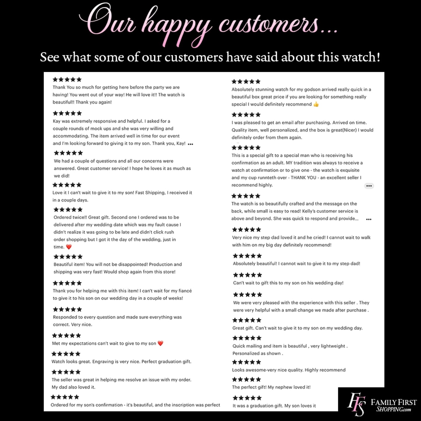 6 Etsy - Reviews - Wood watch Updated