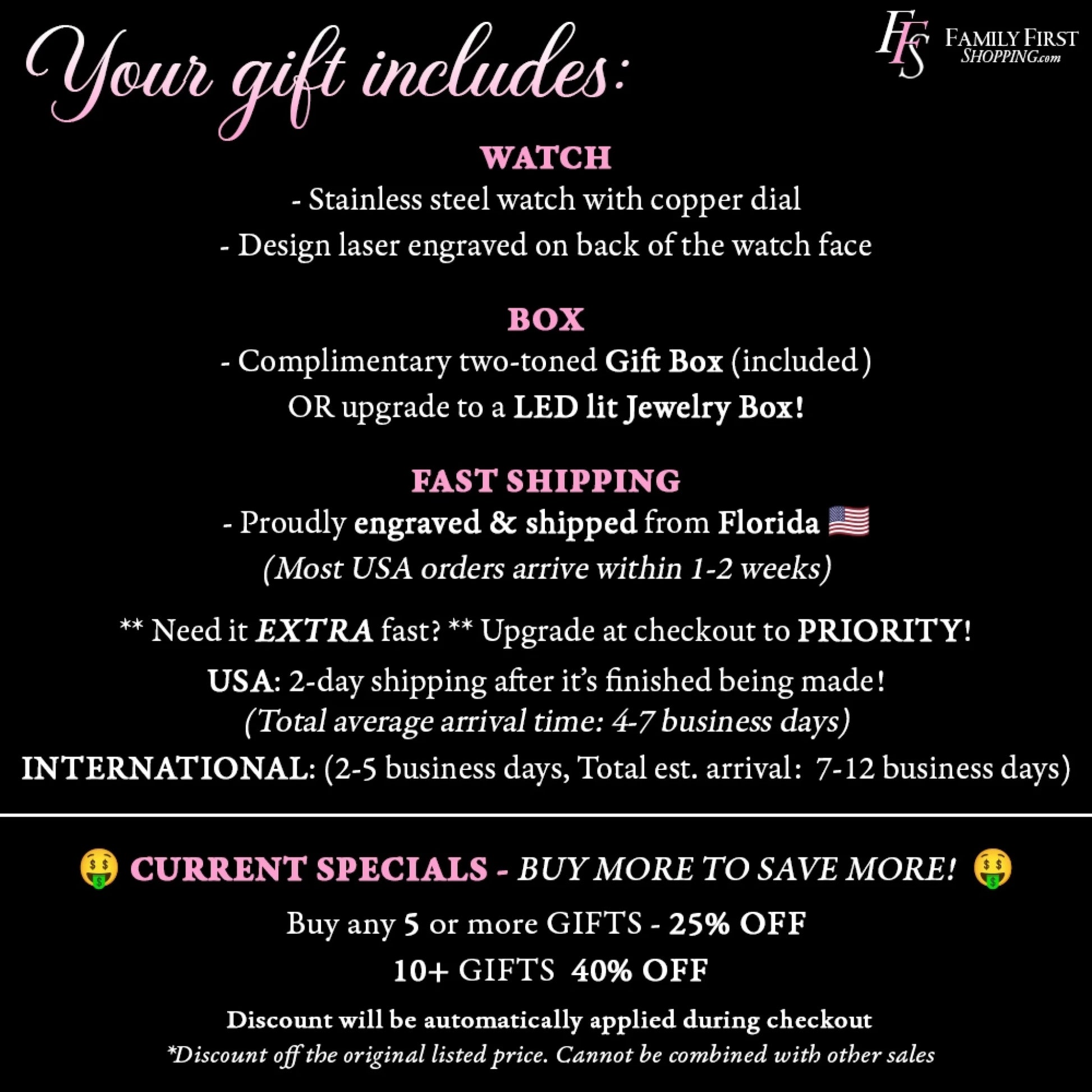 WEB - Black watch - Your gift includes