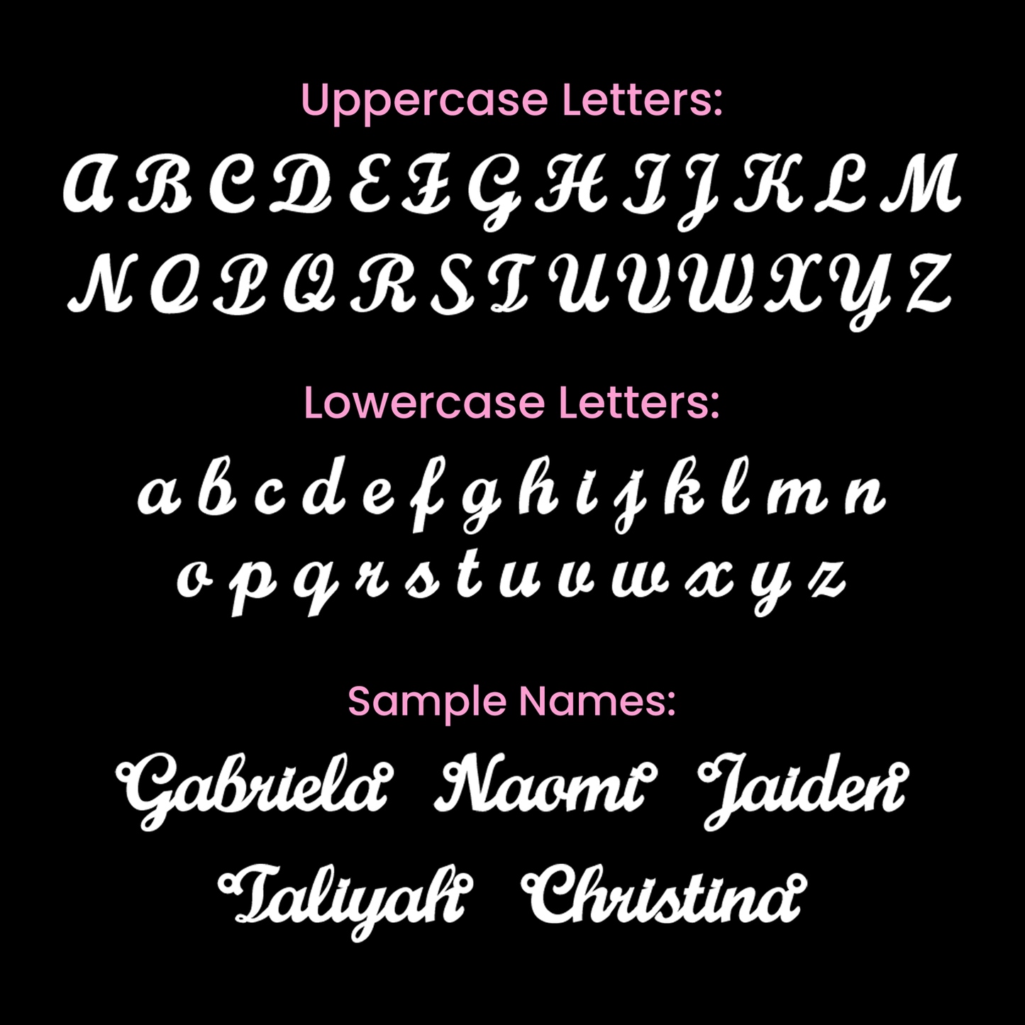 Behind you (Plural) - Name Necklace - Cheerleader