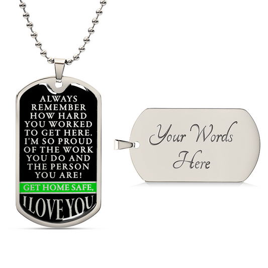 Border - Graduation - So proud - Graphic Dog Tag Graphic Dog Tag - Necklace - ETSY