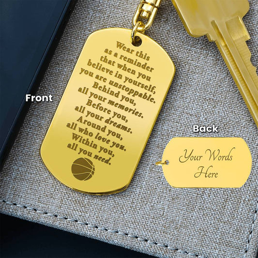 Unstoppable - Keychain - Basketball