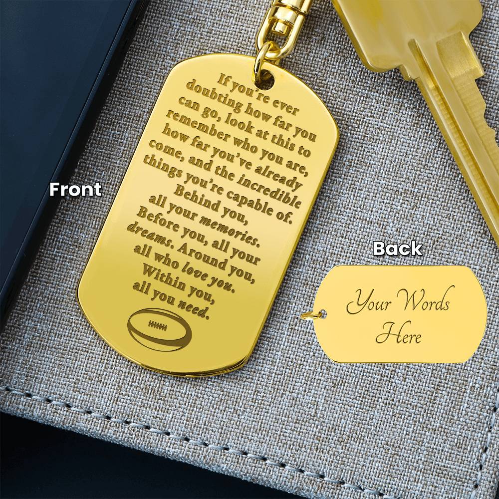 Rugby Keychain - Doubting