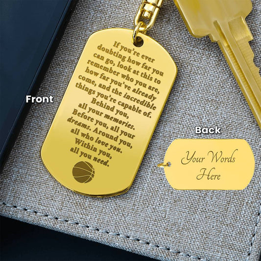 Doubting Behind - Keychain - Basketball