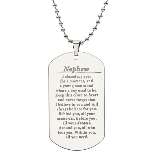 Nephew Necklace - Closed my eyes