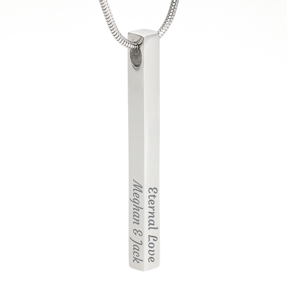 Engraved Bar Necklace