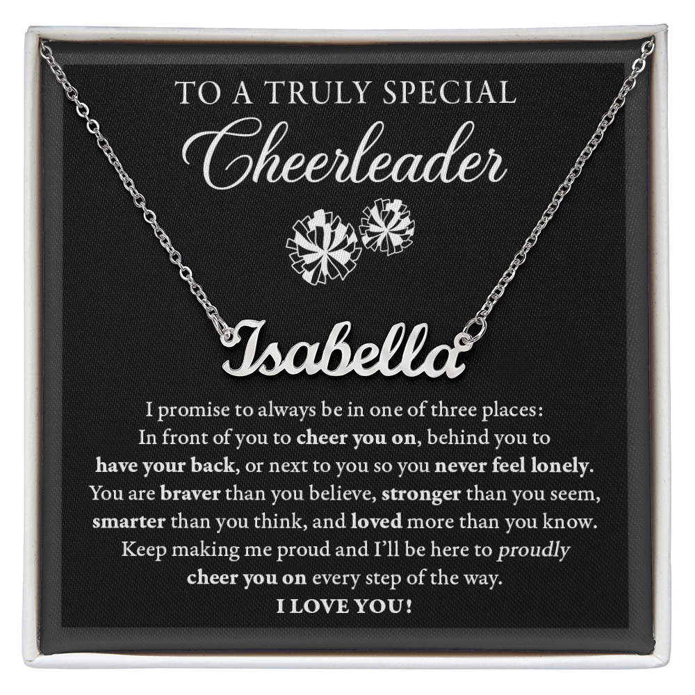 3 places - Name Necklace - Cheerleader