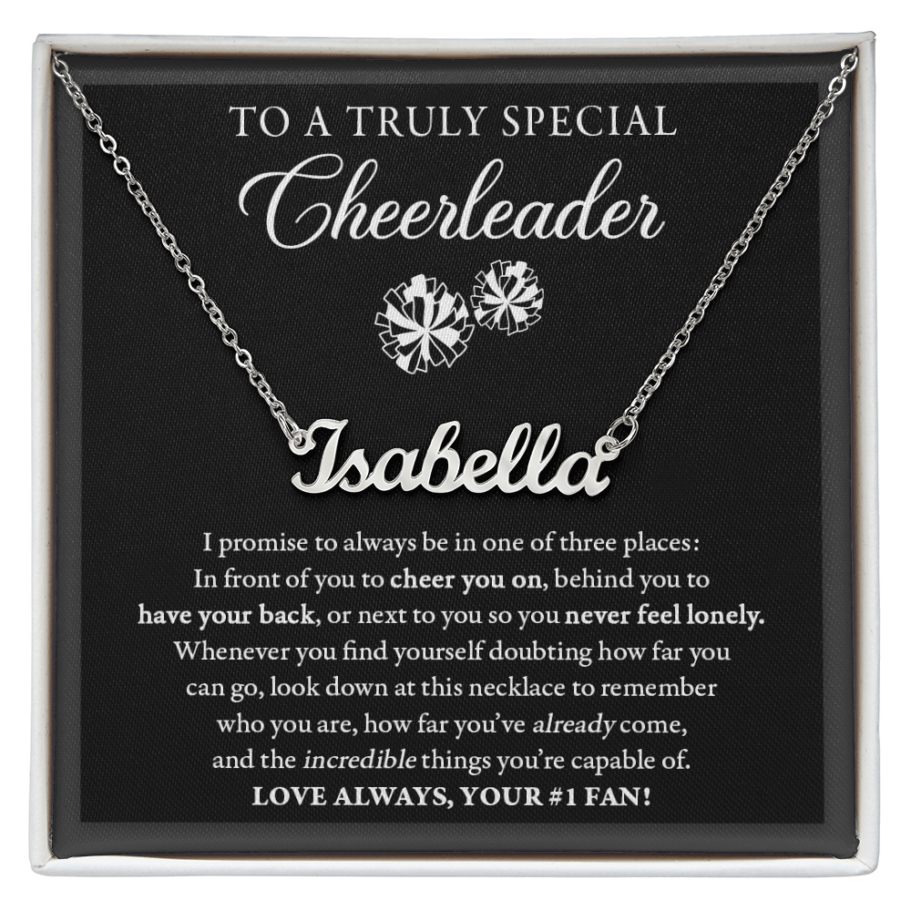 3 places Doubting - Name Necklace - Cheer