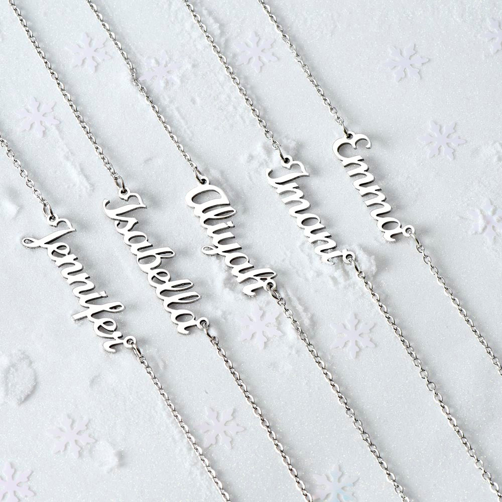 Behind you - Name Necklace - Dance