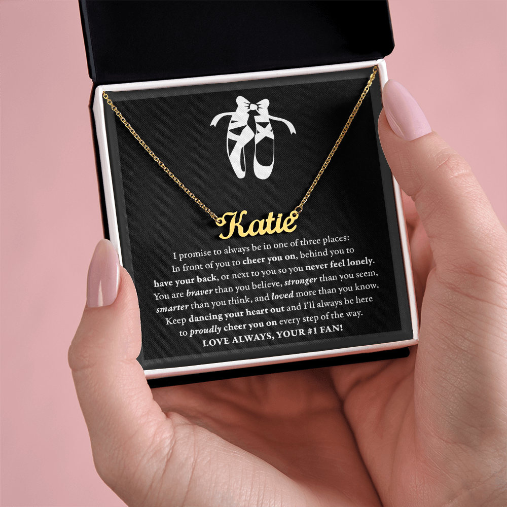 3 places - Name Necklace - Dance