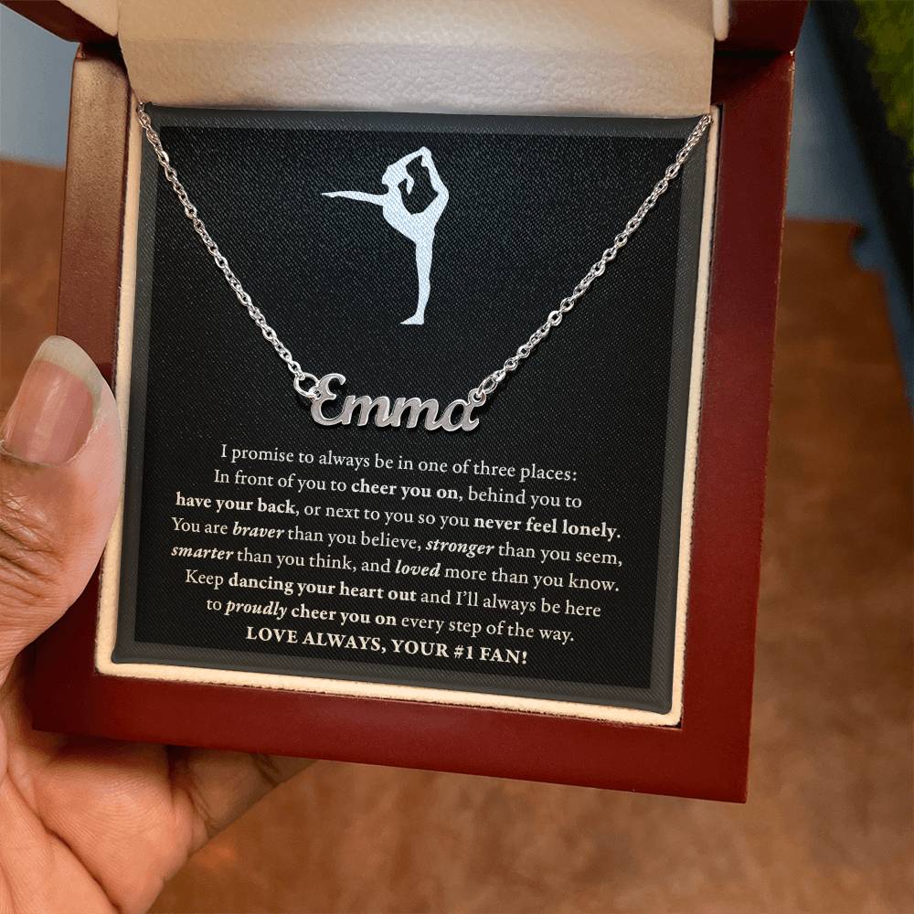 3 places - Name Necklace - Gymnastics Dance