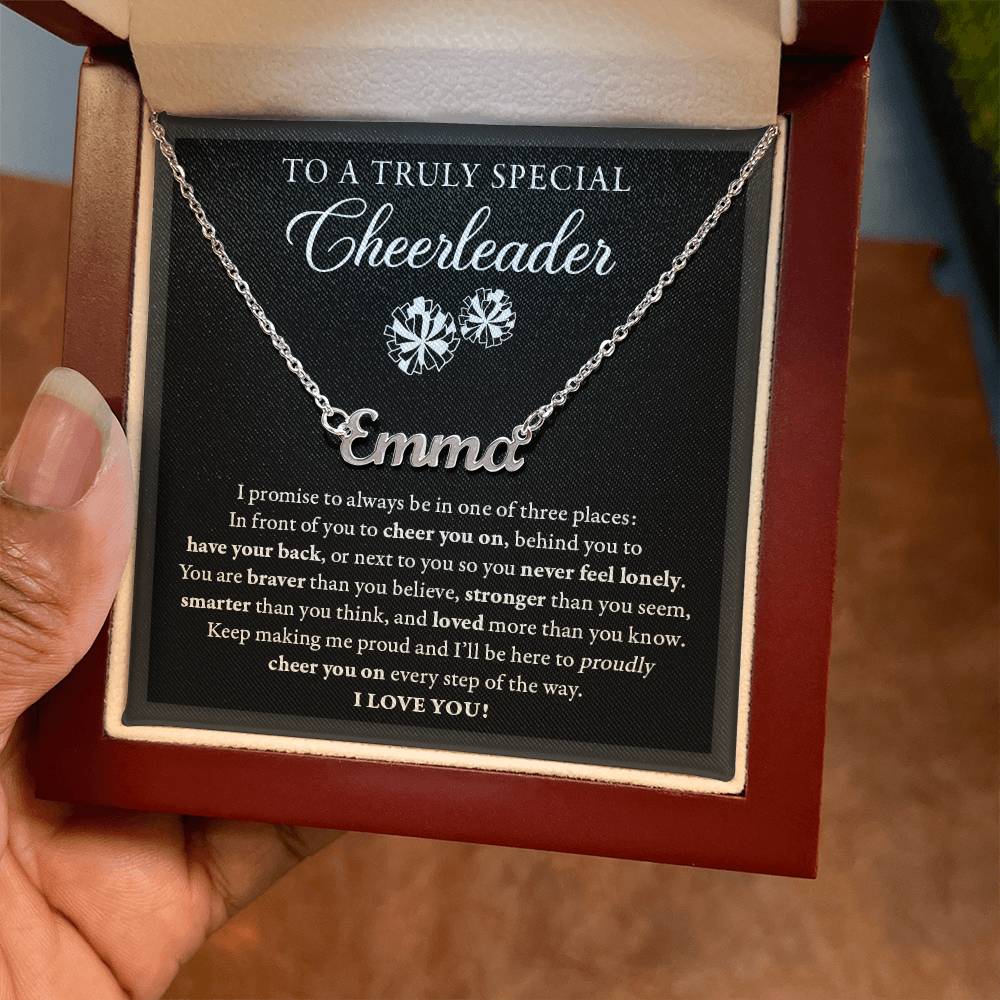 3 places - Name Necklace - Cheerleader