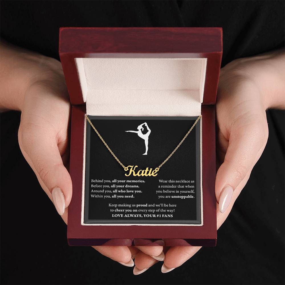 Behind you (Plural) - Name Necklace - Dance