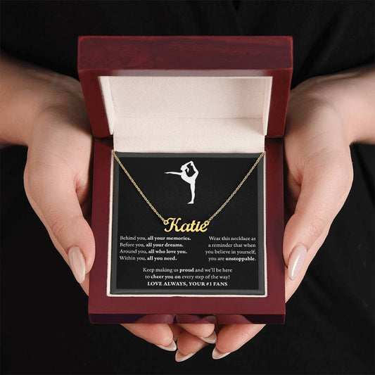 Behind you (Plural) - Name Necklace - Dance