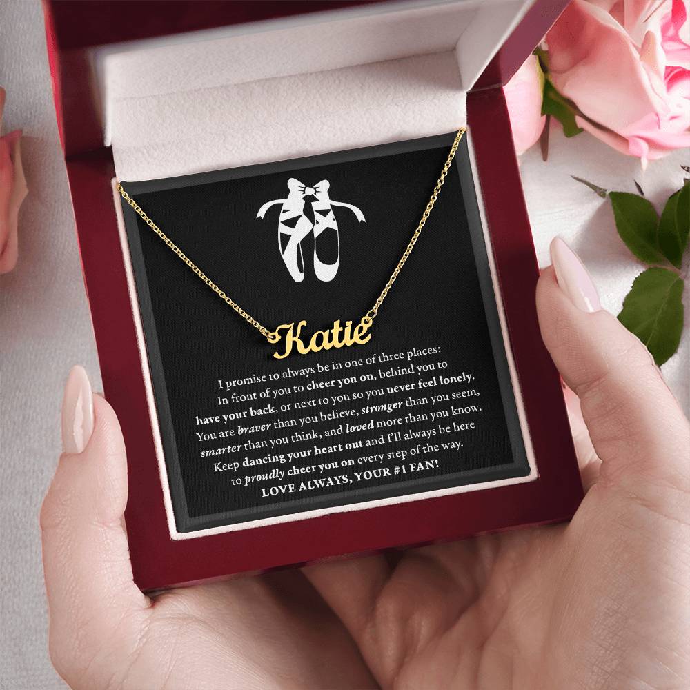 3 places - Name Necklace - Dance