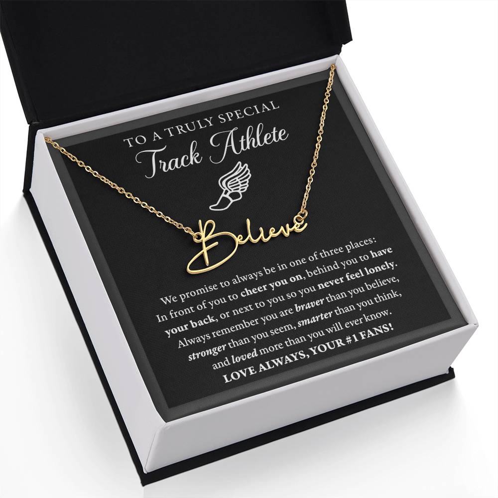 3 places Braver (Plural) - Signed Name Necklace - Track