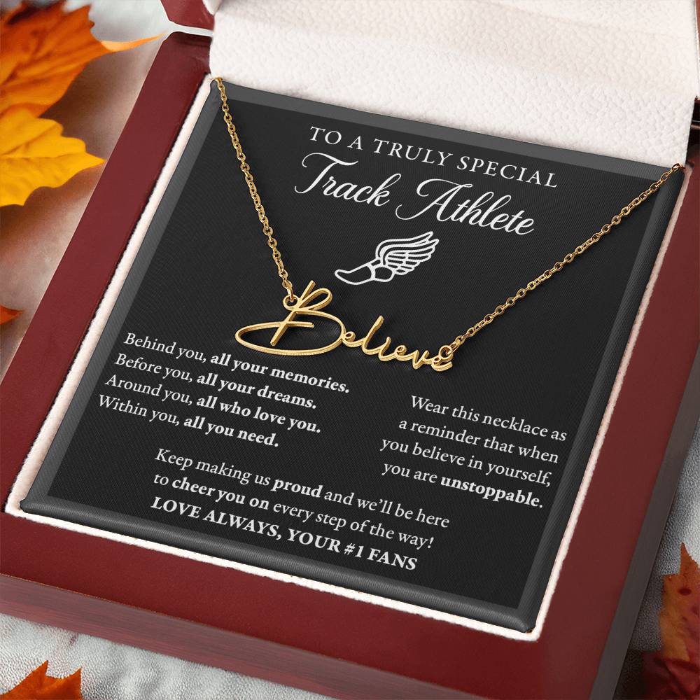 Behind Unstoppable (Plural) - Signed Name Necklace - Track