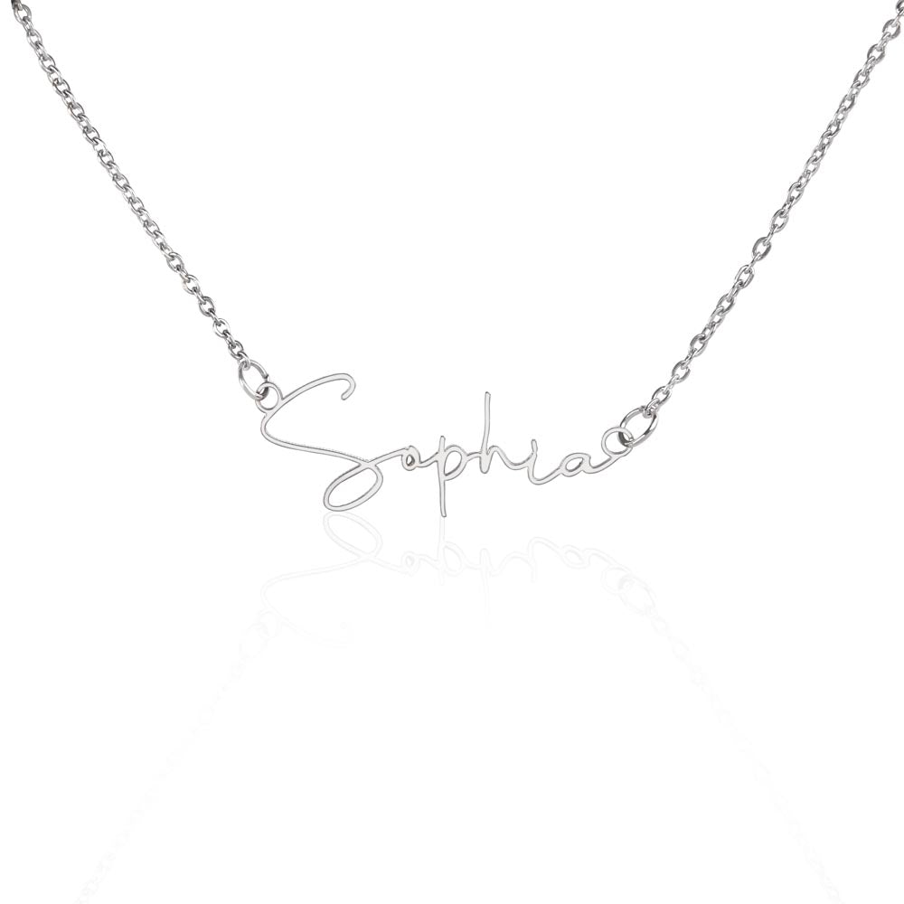 Signed Name Necklace
