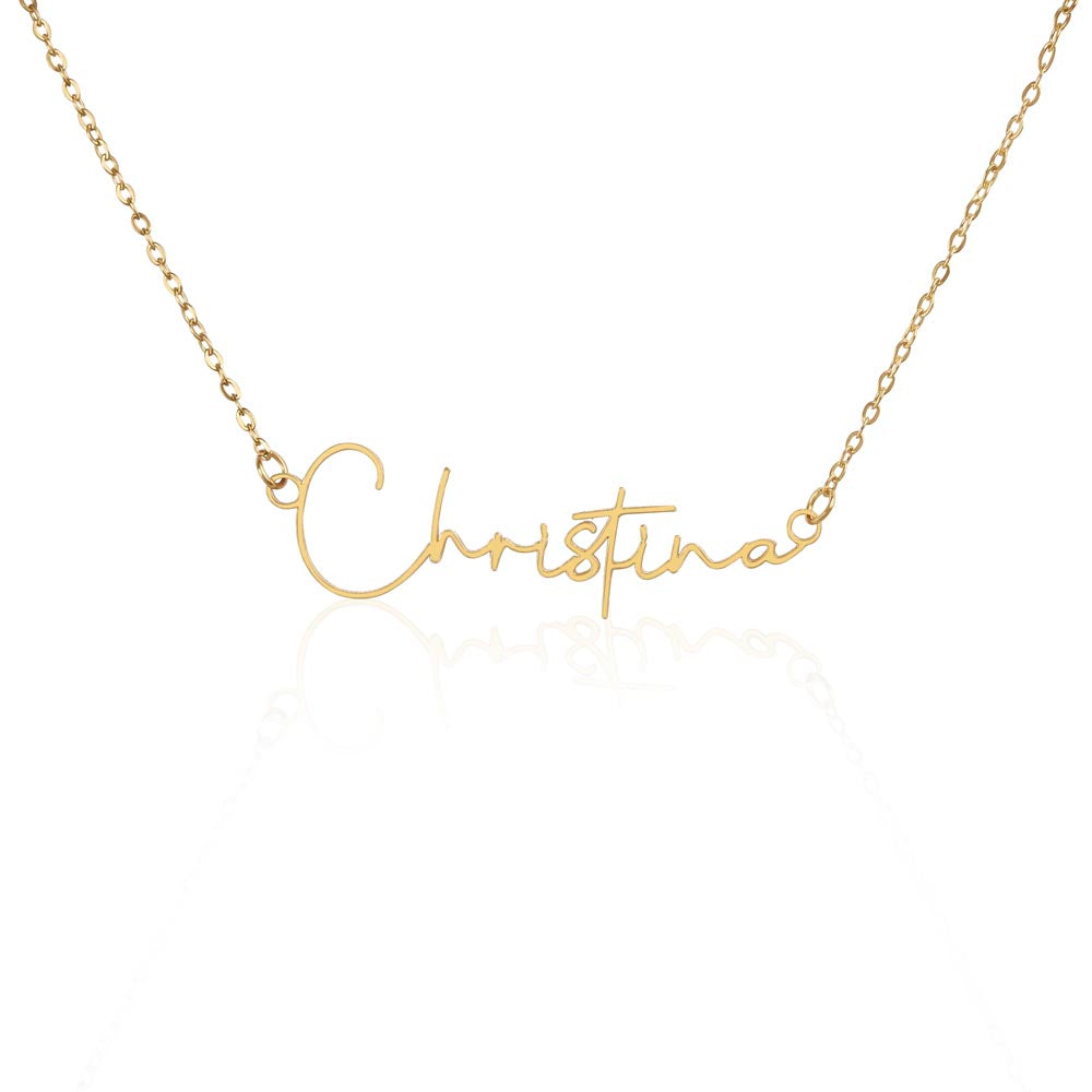Signed Name Necklace