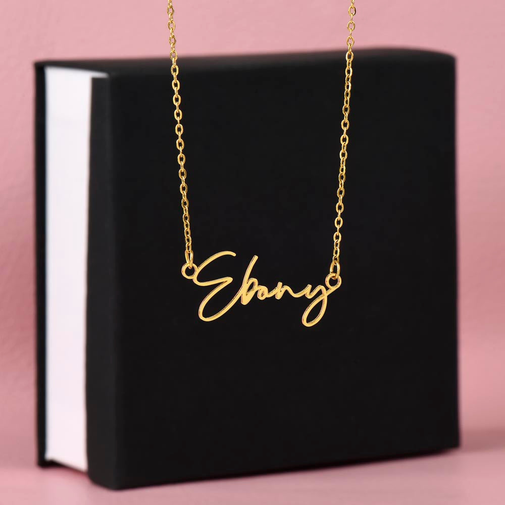 Signed Name Necklace