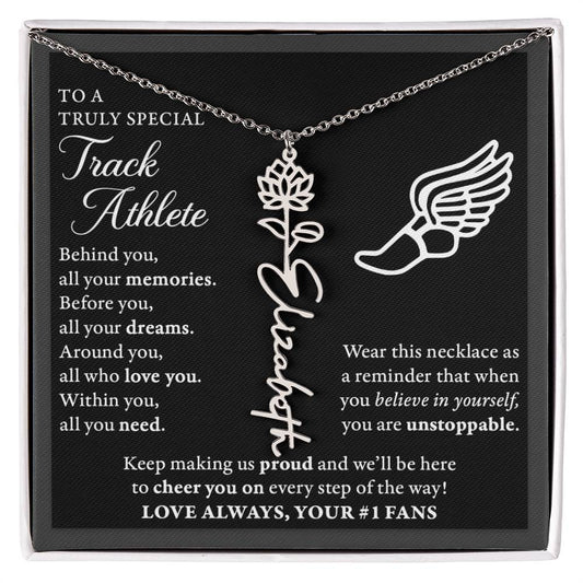 Track - Behind Unstoppable Plural - Flower Name Necklace