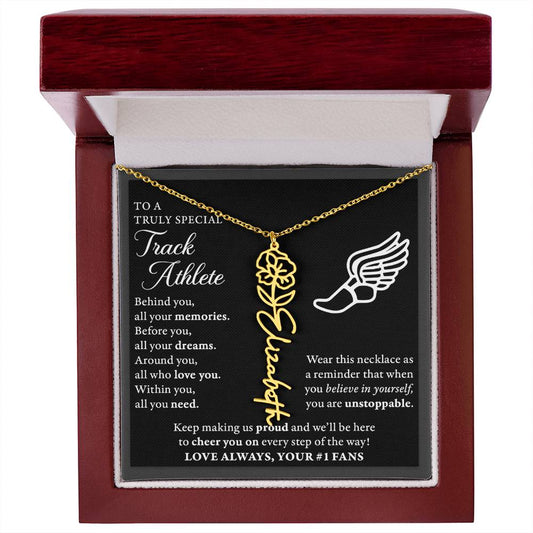 Track - Behind Unstoppable Plural - Flower Name Necklace
