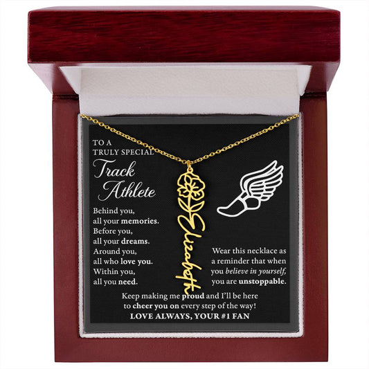 Track - Behind Unstoppable - Flower Name Necklace