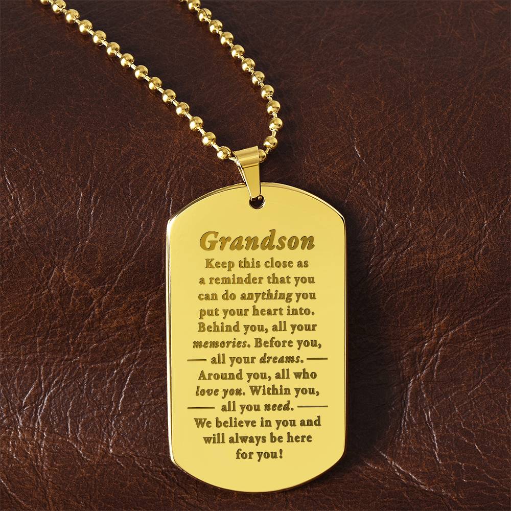 Do anything - Grandson Necklace