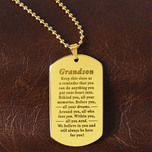 Do anything - Grandson Necklace