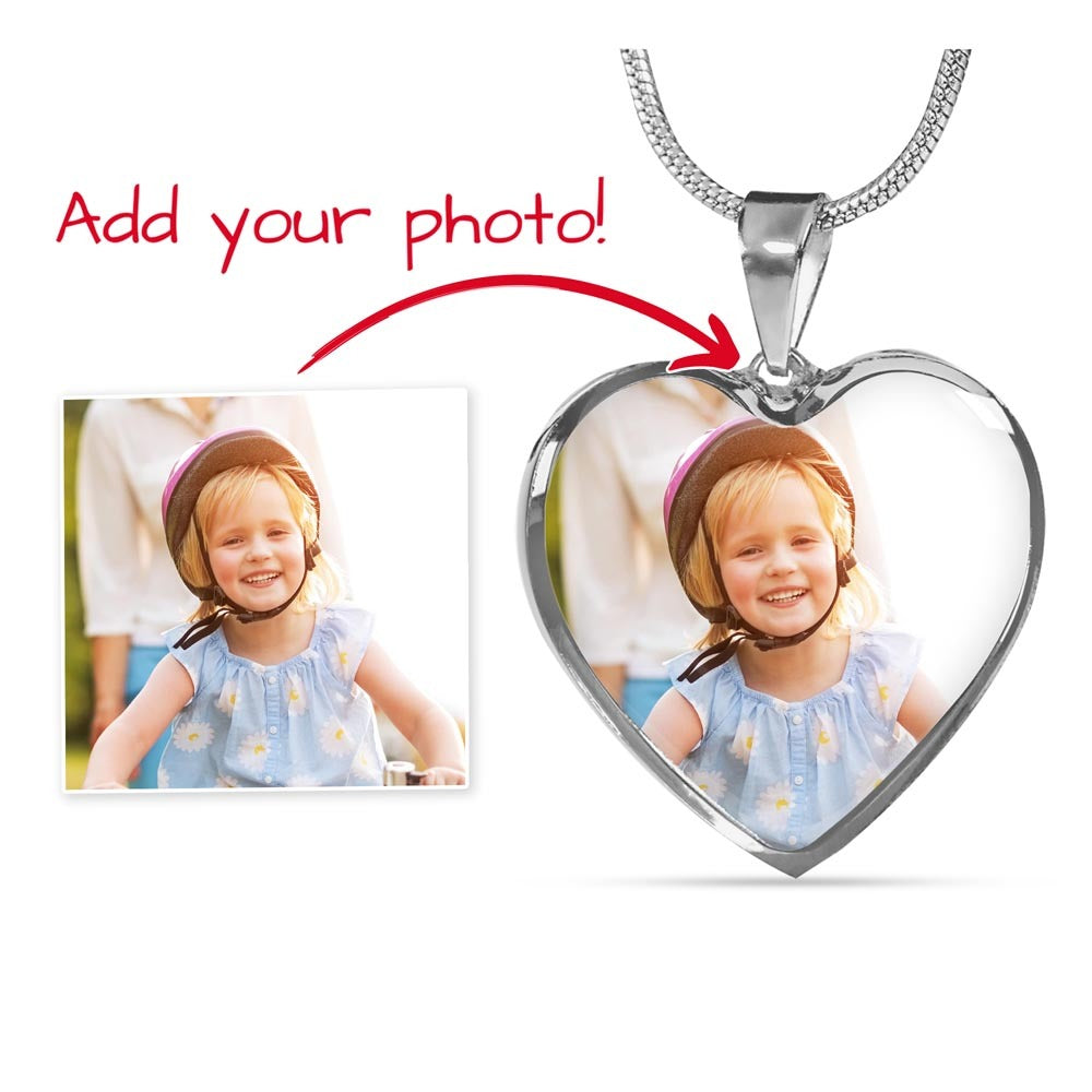 Photo Upload Heart Necklace