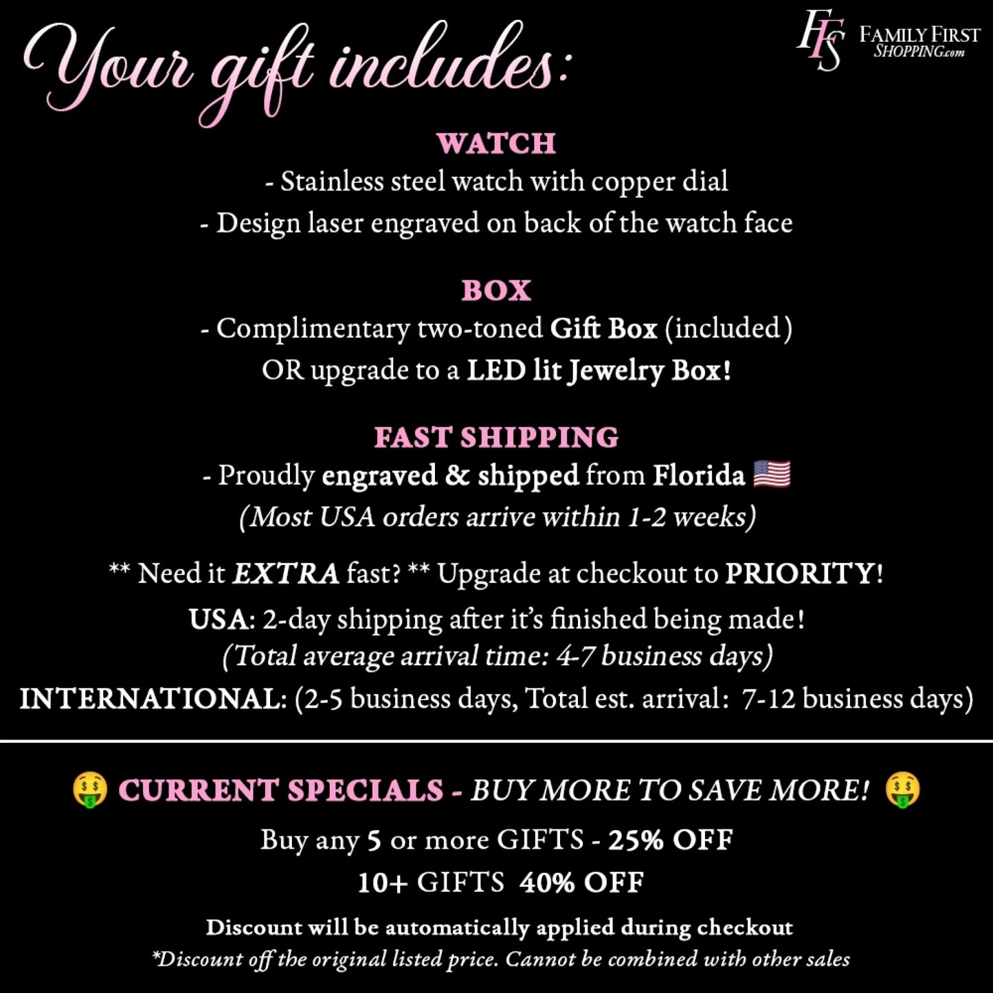 WEB - Black watch - Your gift includes