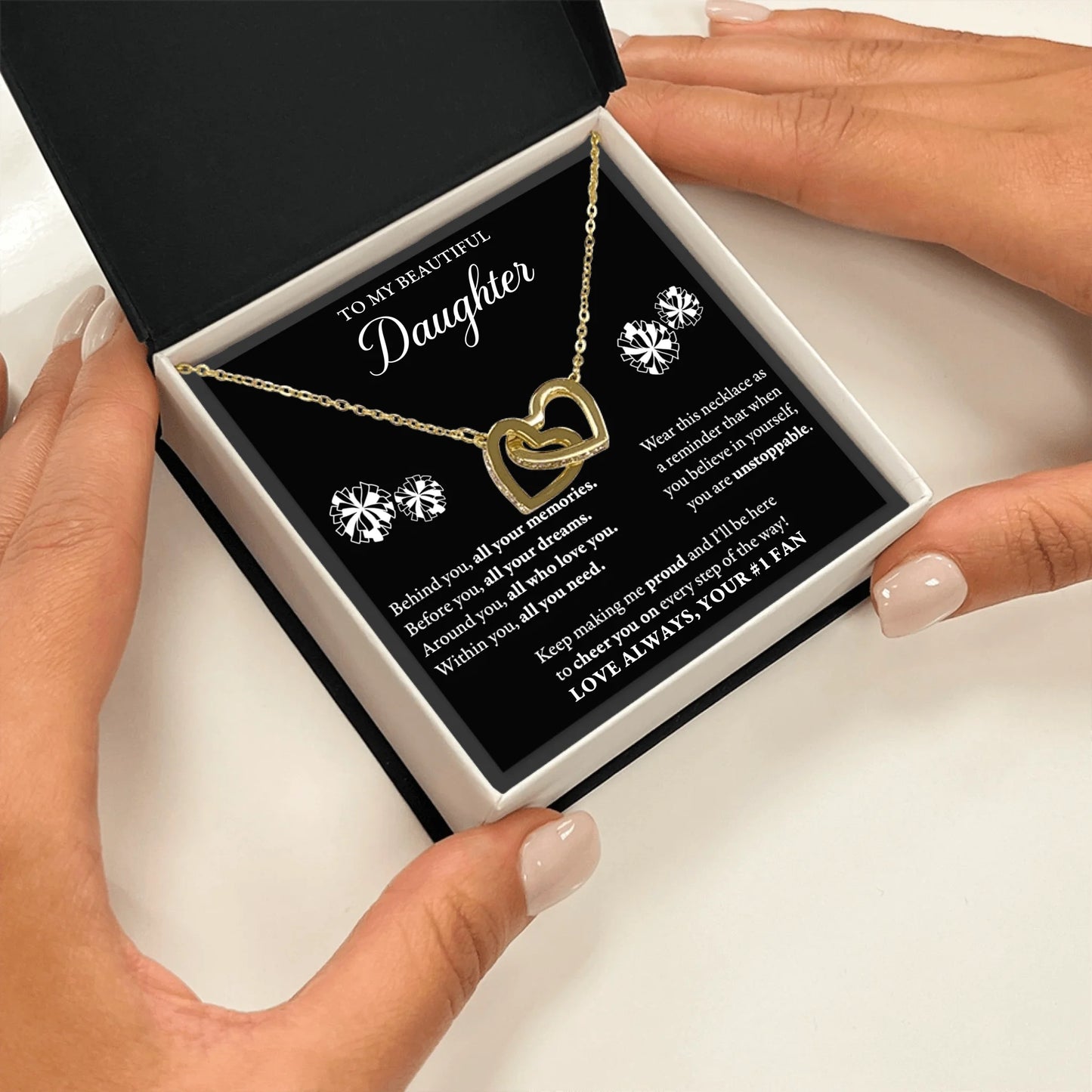 Interlocking Hearts Gold Zoom 3