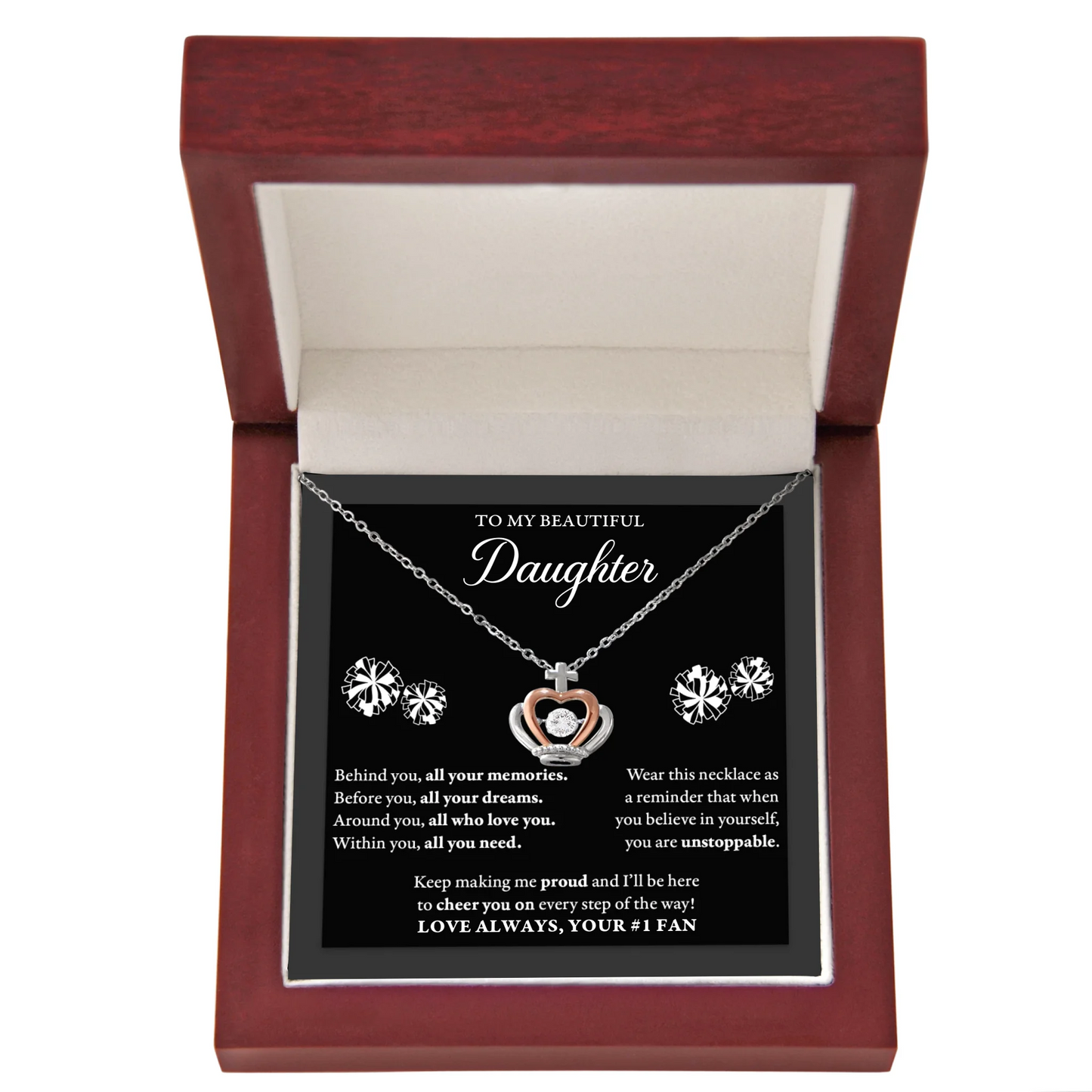 Behind you - Crown Necklace - Cheerleader