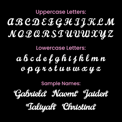 Behind you (Plural) - Name Necklace - Cheerleader