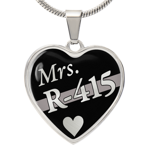 CustomOrder - DarrenMiller GraphicHeartNeckSilver WITHeng