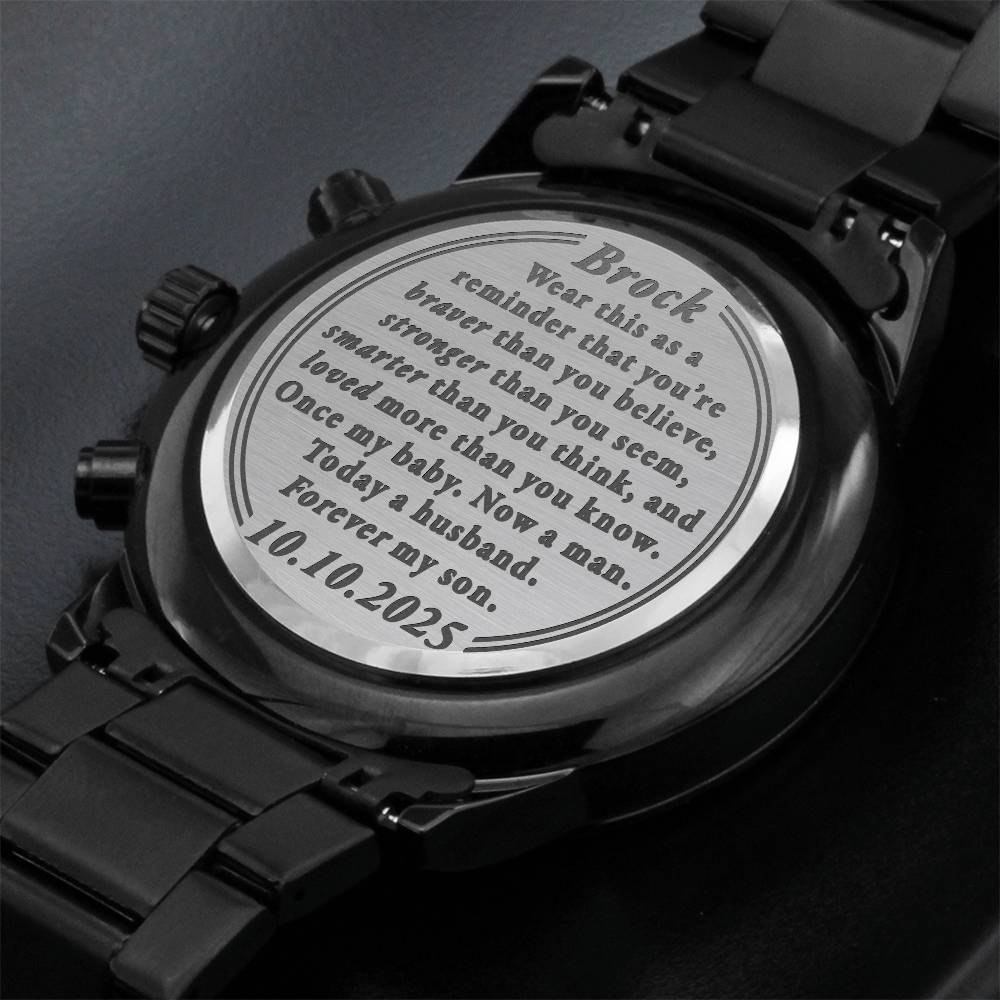Wedding-to-Groom-Braver-Baby-man-son-CusEngBlackWatch ETSY