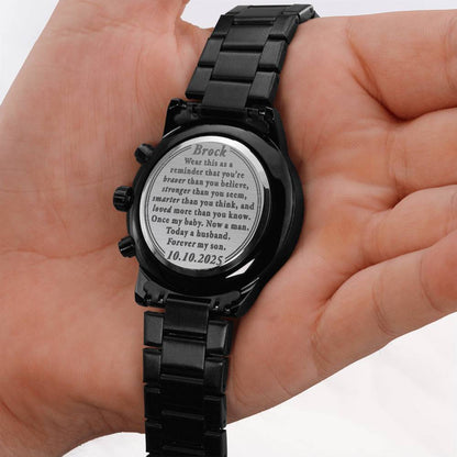 Wedding-to-Groom-Braver-Baby-man-son-CusEngBlackWatch ETSY