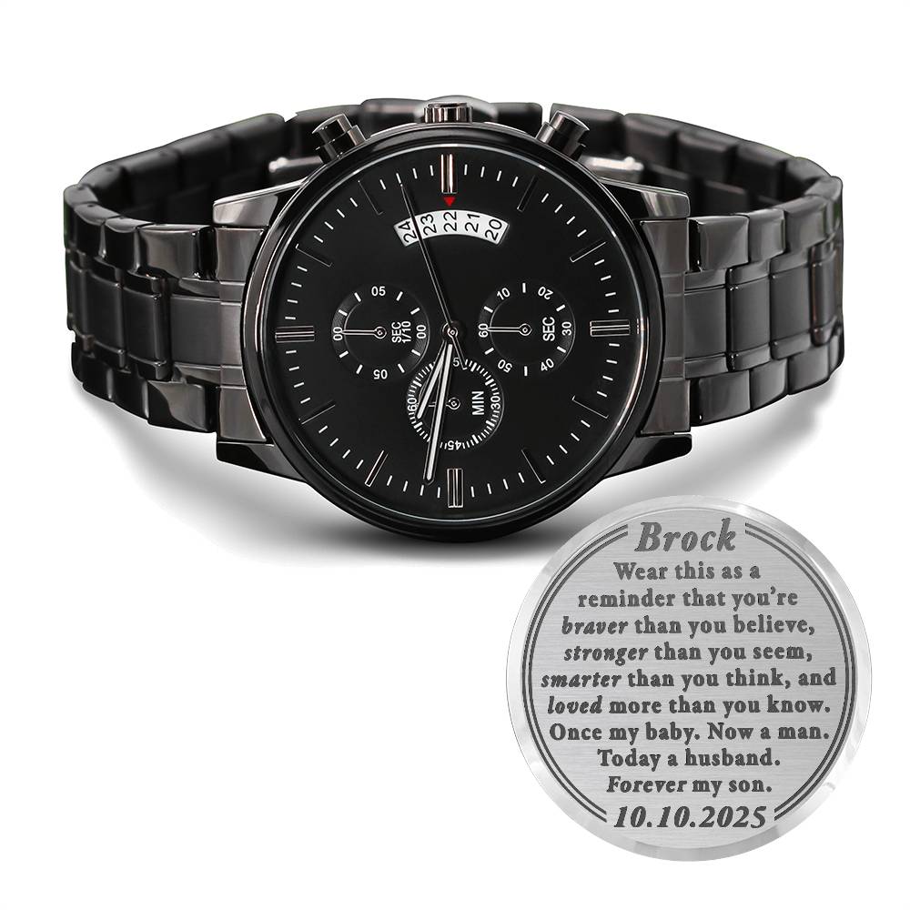 Wedding-to-Groom-Braver-Baby-man-son-CusEngBlackWatch ETSY