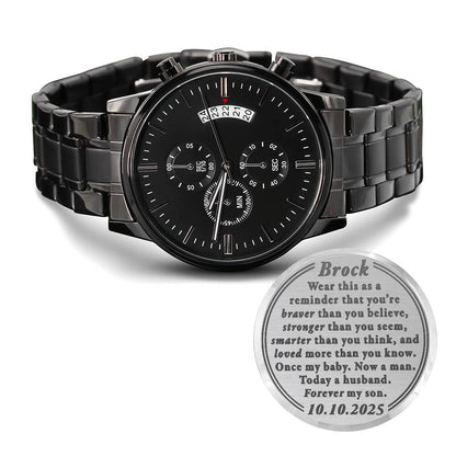 Wedding-to-Groom-Braver-Baby-man-son-CusEngBlackWatch ETSY