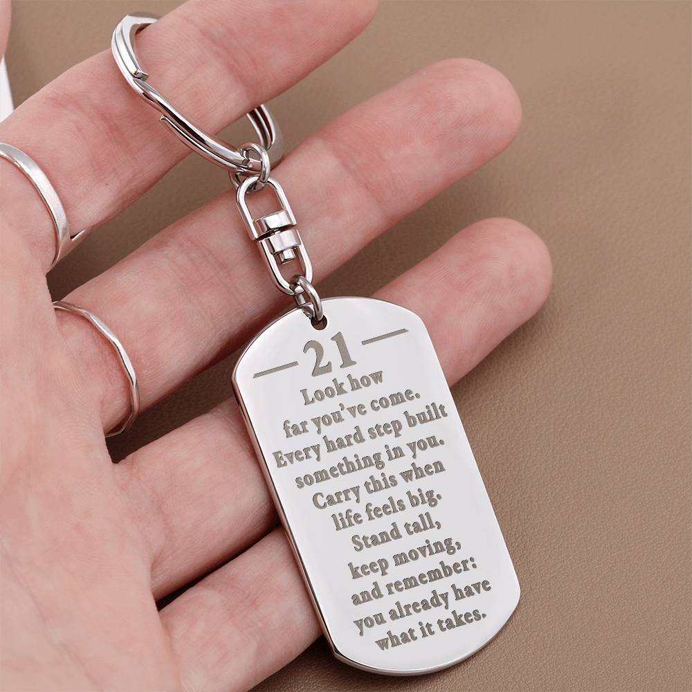Birthday-21st-How-far-What-it-takes-EngDogKey ETSY