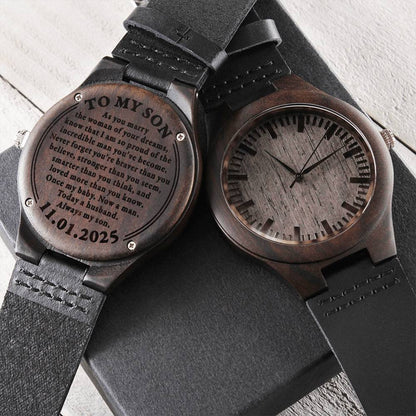 CustomOrder-MerrySearcy-WoodWatch-LEDjewelry