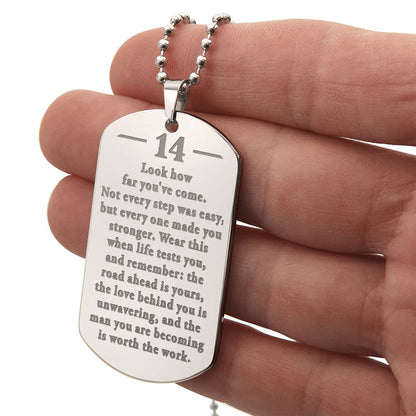 Birthday-14th-How-far-Man-becoming-EngDogNeck ETSY