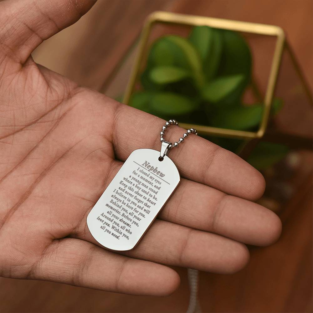 Nephew Necklace - Closed my eyes
