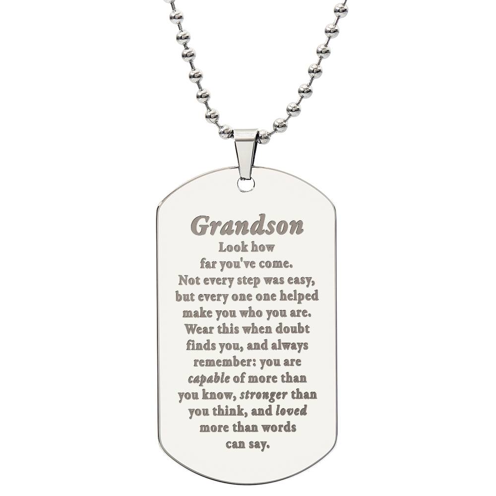 Grandson-How-far-Doubt-Capable-EngDogNeck ETSY