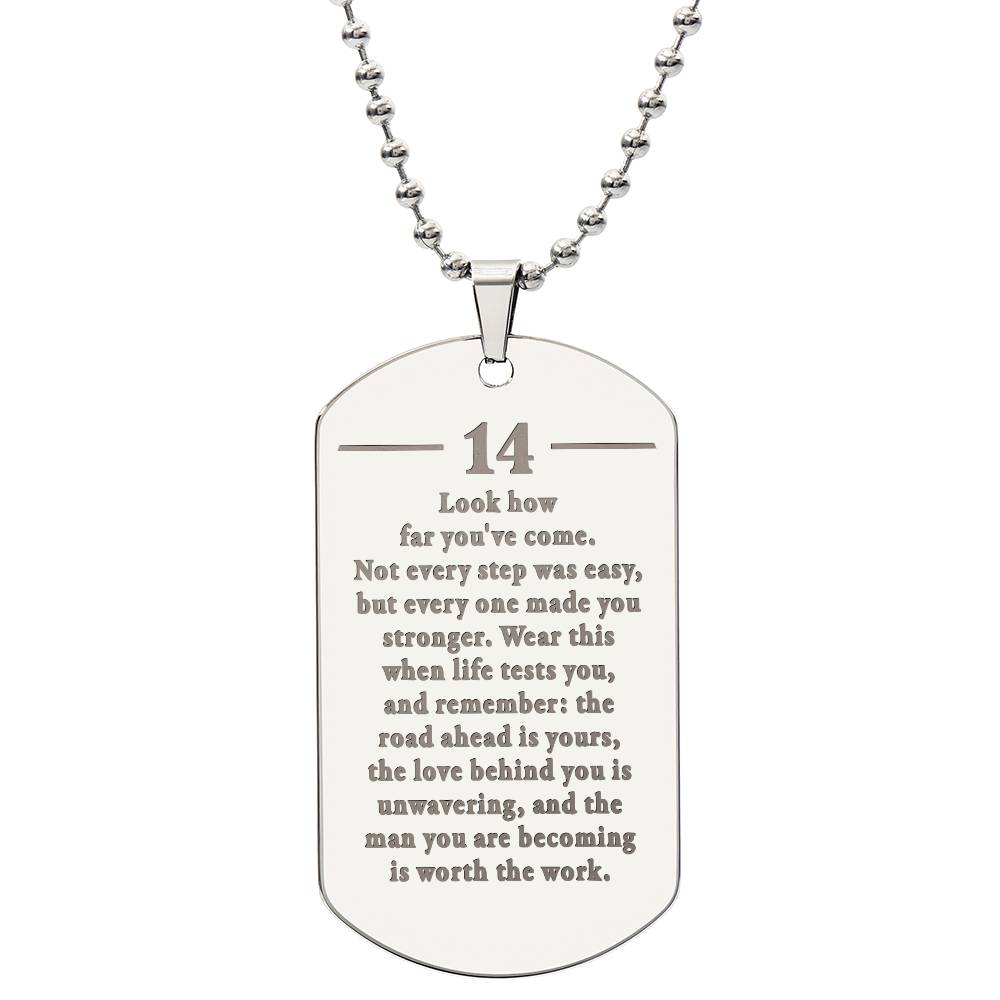 Birthday-14th-How-far-Man-becoming-EngDogNeck ETSY
