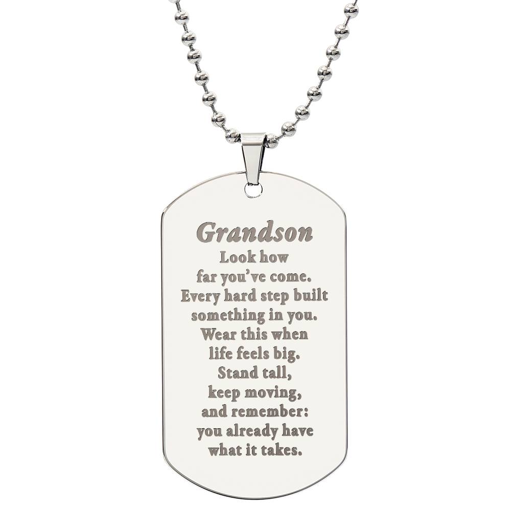 Grandson-How-far-What-it-takes-EngDogNeck ETSY