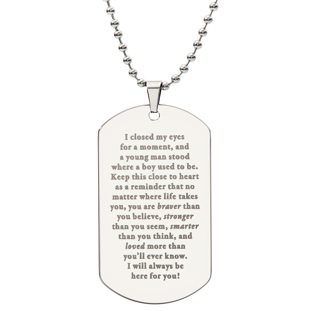 General-Any-YoungMan-Closed-eyes-Braver-Always-here-EngDogNeck Updated2025