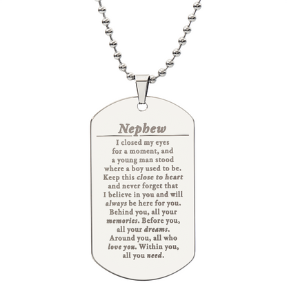 Nephew Necklace - Closed my eyes
