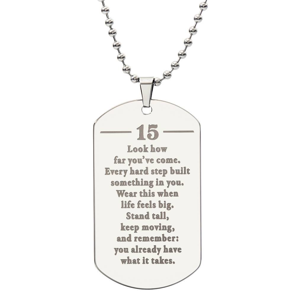Birthday-15th-How-far-What-it-takes-EngDogNeck ETSY