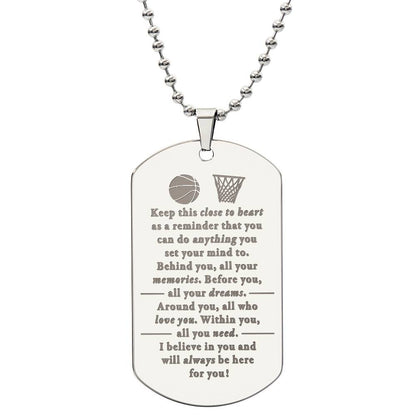 Behind you - Necklace - Basketball