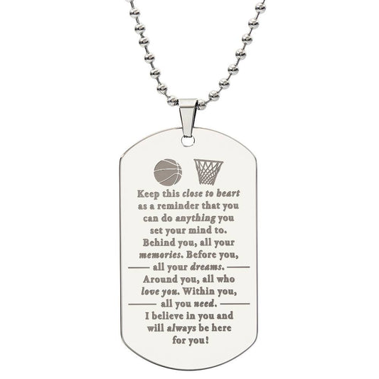 Behind you - Necklace - Basketball